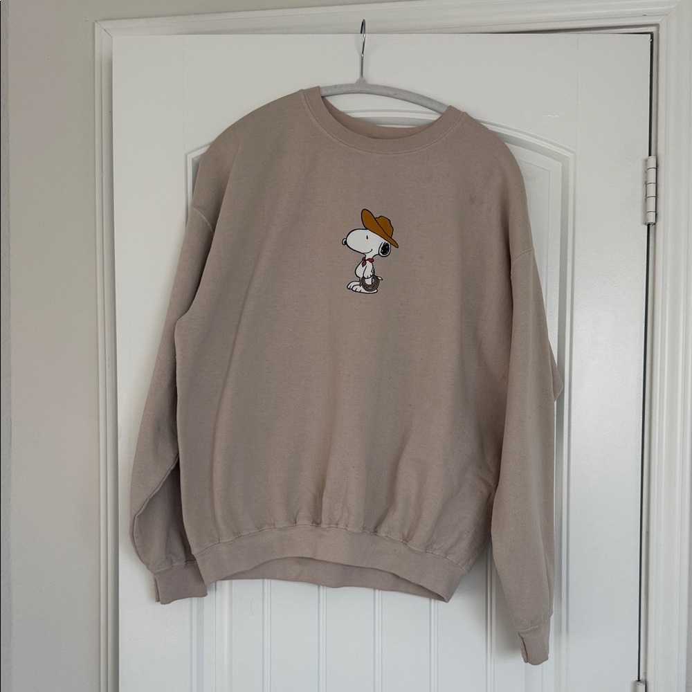 Peanuts Cream Fleece Pullover